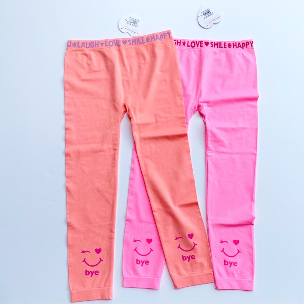 Little Miss Matched Pastel Colored Leggings - Picture 2 of 3